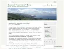 Tablet Screenshot of ellefsonconsulting.wordpress.com
