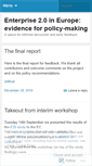 Mobile Screenshot of enterprise20eu.wordpress.com