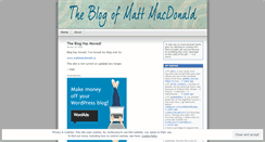 Desktop Screenshot of mattmacdonald.wordpress.com