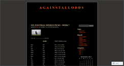 Desktop Screenshot of againstalloddssports.wordpress.com