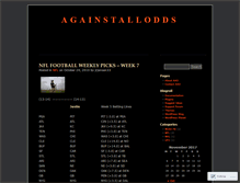 Tablet Screenshot of againstalloddssports.wordpress.com