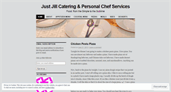 Desktop Screenshot of justjillcatering.wordpress.com