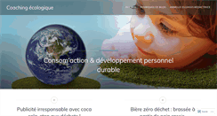 Desktop Screenshot of coachingecologique.wordpress.com