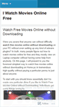 Mobile Screenshot of iwatchmoviesonlinefree.wordpress.com