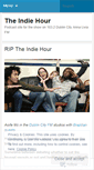 Mobile Screenshot of indiehour.wordpress.com