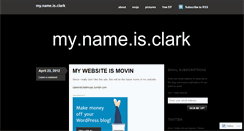 Desktop Screenshot of clarkmitchell.wordpress.com