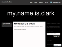 Tablet Screenshot of clarkmitchell.wordpress.com
