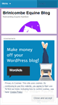 Mobile Screenshot of brinicombeequine.wordpress.com