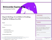 Tablet Screenshot of brinicombeequine.wordpress.com
