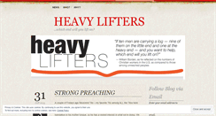 Desktop Screenshot of pbtheavylifters.wordpress.com