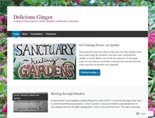 Tablet Screenshot of deliciousginger.wordpress.com