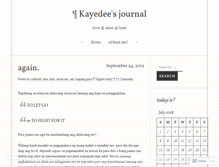 Tablet Screenshot of kayedee.wordpress.com