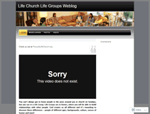 Tablet Screenshot of lifechurchlifegroups.wordpress.com