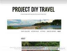 Tablet Screenshot of projectdiytravel.wordpress.com