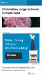 Mobile Screenshot of christelijkejongerenkoren.wordpress.com