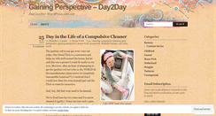 Desktop Screenshot of gainingperspectiveday2day.wordpress.com