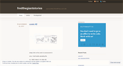 Desktop Screenshot of fredthegiantstories.wordpress.com