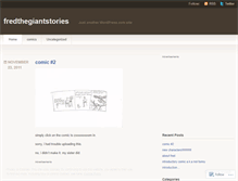 Tablet Screenshot of fredthegiantstories.wordpress.com