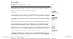 Desktop Screenshot of projectlucy.wordpress.com