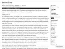 Tablet Screenshot of projectlucy.wordpress.com