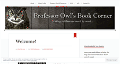 Desktop Screenshot of professorowlsbookcorner.wordpress.com