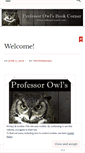 Mobile Screenshot of professorowlsbookcorner.wordpress.com