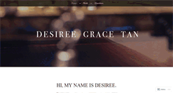 Desktop Screenshot of desireegrace.wordpress.com