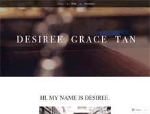 Tablet Screenshot of desireegrace.wordpress.com