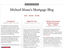 Tablet Screenshot of mikemortgagemann.wordpress.com