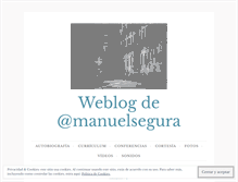 Tablet Screenshot of manuelsegura.wordpress.com