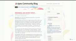 Desktop Screenshot of apexcommunity.wordpress.com