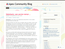 Tablet Screenshot of apexcommunity.wordpress.com