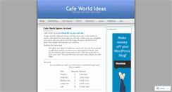 Desktop Screenshot of cafeworldideas.wordpress.com