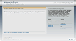 Desktop Screenshot of aisconsultores.wordpress.com