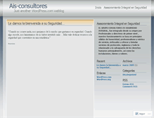 Tablet Screenshot of aisconsultores.wordpress.com