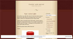 Desktop Screenshot of pagesandmugs.wordpress.com