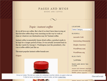 Tablet Screenshot of pagesandmugs.wordpress.com