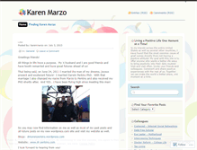 Tablet Screenshot of karenmarzo.wordpress.com