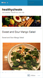 Mobile Screenshot of healthycheats.wordpress.com