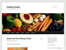 Tablet Screenshot of healthycheats.wordpress.com