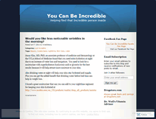 Tablet Screenshot of incredibleyou.wordpress.com