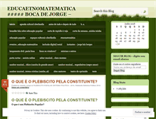 Tablet Screenshot of educaetnomatematica.wordpress.com