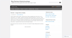 Desktop Screenshot of damianwojciechowski.wordpress.com