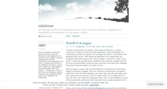 Desktop Screenshot of ecoinhabitant.wordpress.com