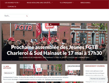Tablet Screenshot of jeunesfgtbcharleroi.wordpress.com