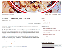 Tablet Screenshot of gaylemade.wordpress.com