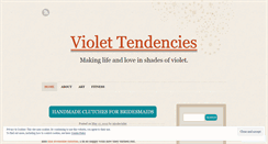 Desktop Screenshot of lifeinshadesofviolet.wordpress.com