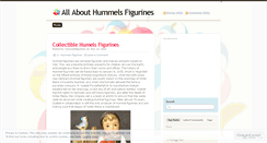 Desktop Screenshot of hummelsfigurines.wordpress.com