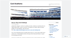 Desktop Screenshot of cardanathema.wordpress.com
