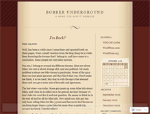 Tablet Screenshot of bobberunderground.wordpress.com